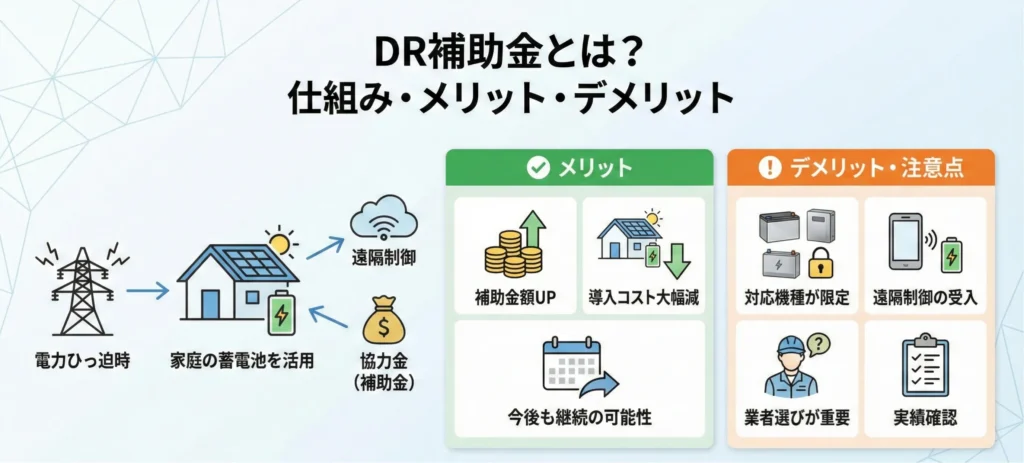 DR補助金とは？仕組み・メリット・デメリットを簡単解説